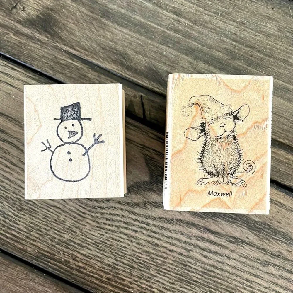 Assorted Christmas Woodblock Stamps